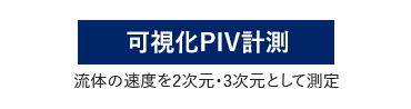 可視化PIV計測 流体の速度を2次元・3次元として測定