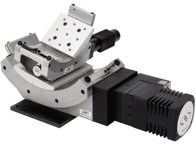 SOC 100 µm のクレードル搭載 2Θ 回転ステージ