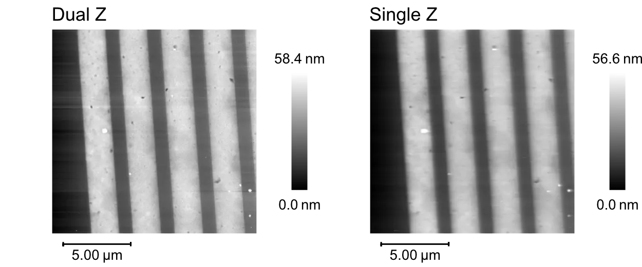 Dual-Z-Piezo-AFM-Topography