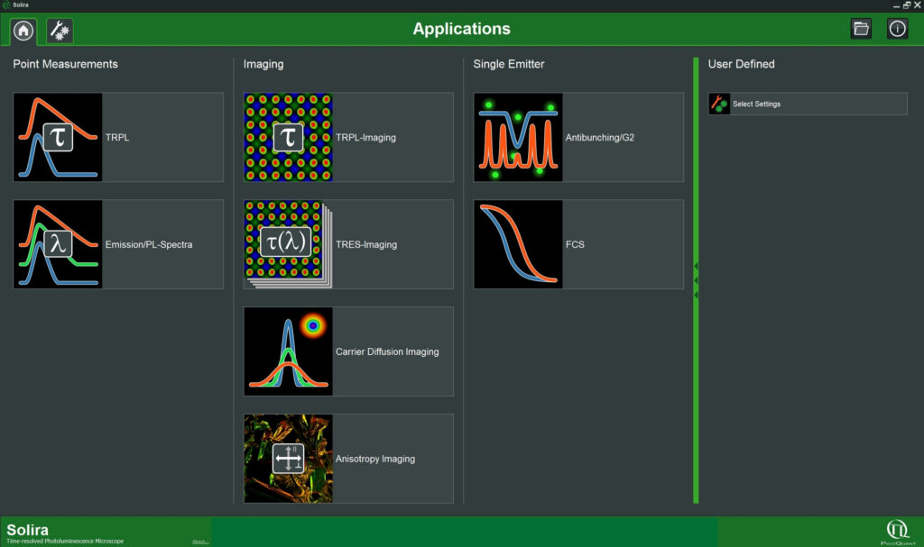 PicoQuant solira software screenshot